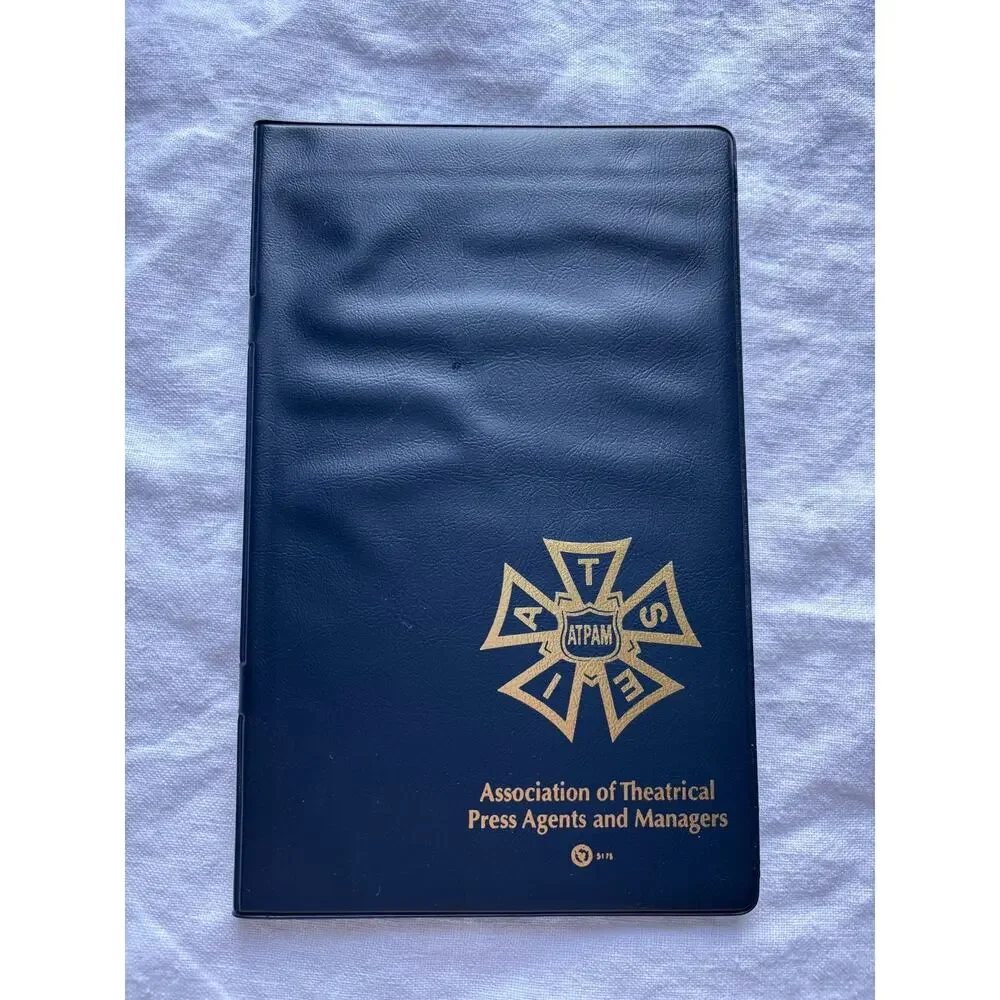 Broadway Memorabilia ATPAM Notepad Folio Lot of 6 Navy Vinyl IATSE Legal Pad